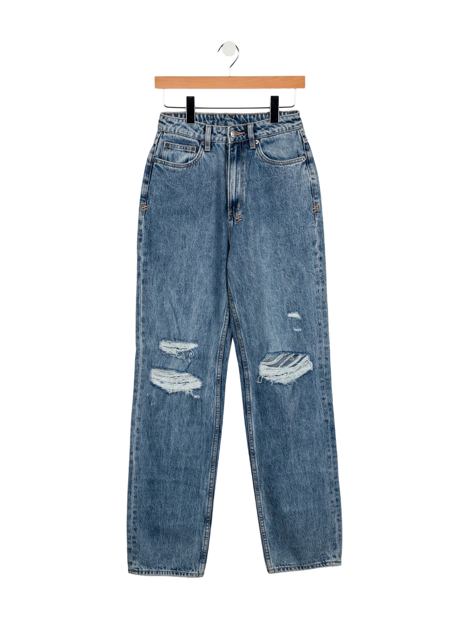 Ksubi High-Rise Straight Leg Jeans