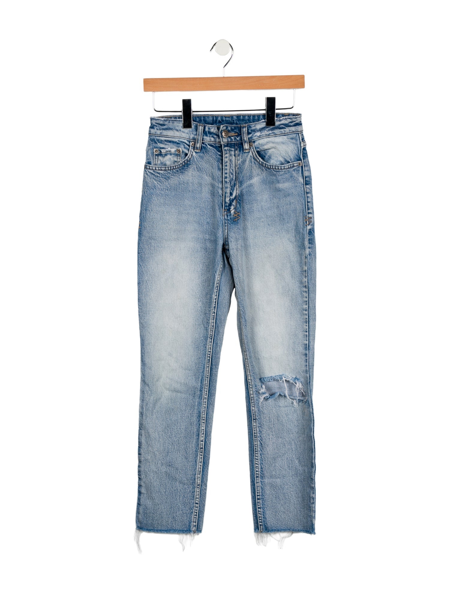 Ksubi Mid-Rise Straight Leg Jeans