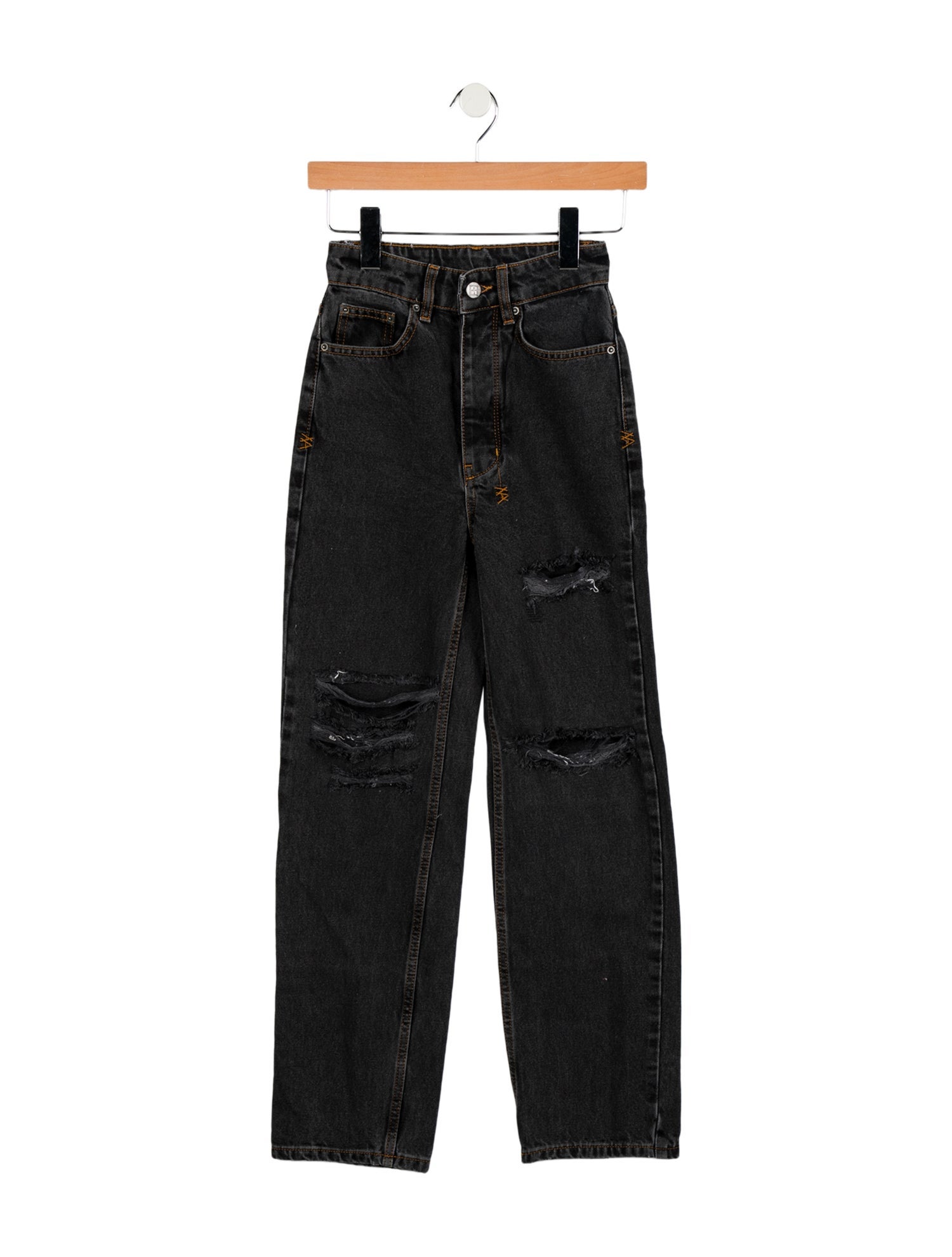 Ksubi Mid-Rise Straight Leg Jeans