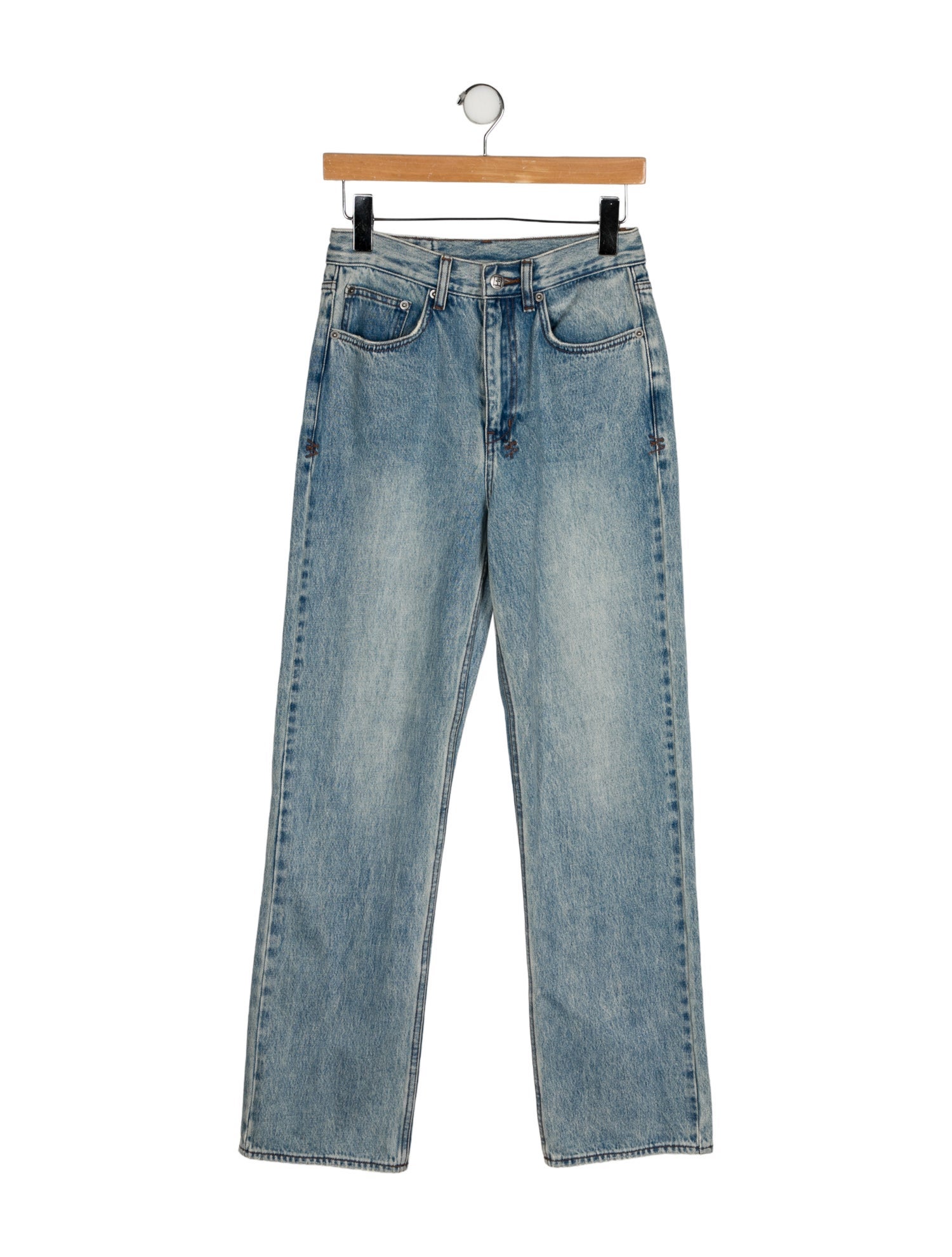 Ksubi Mid-Rise Straight Leg Jeans