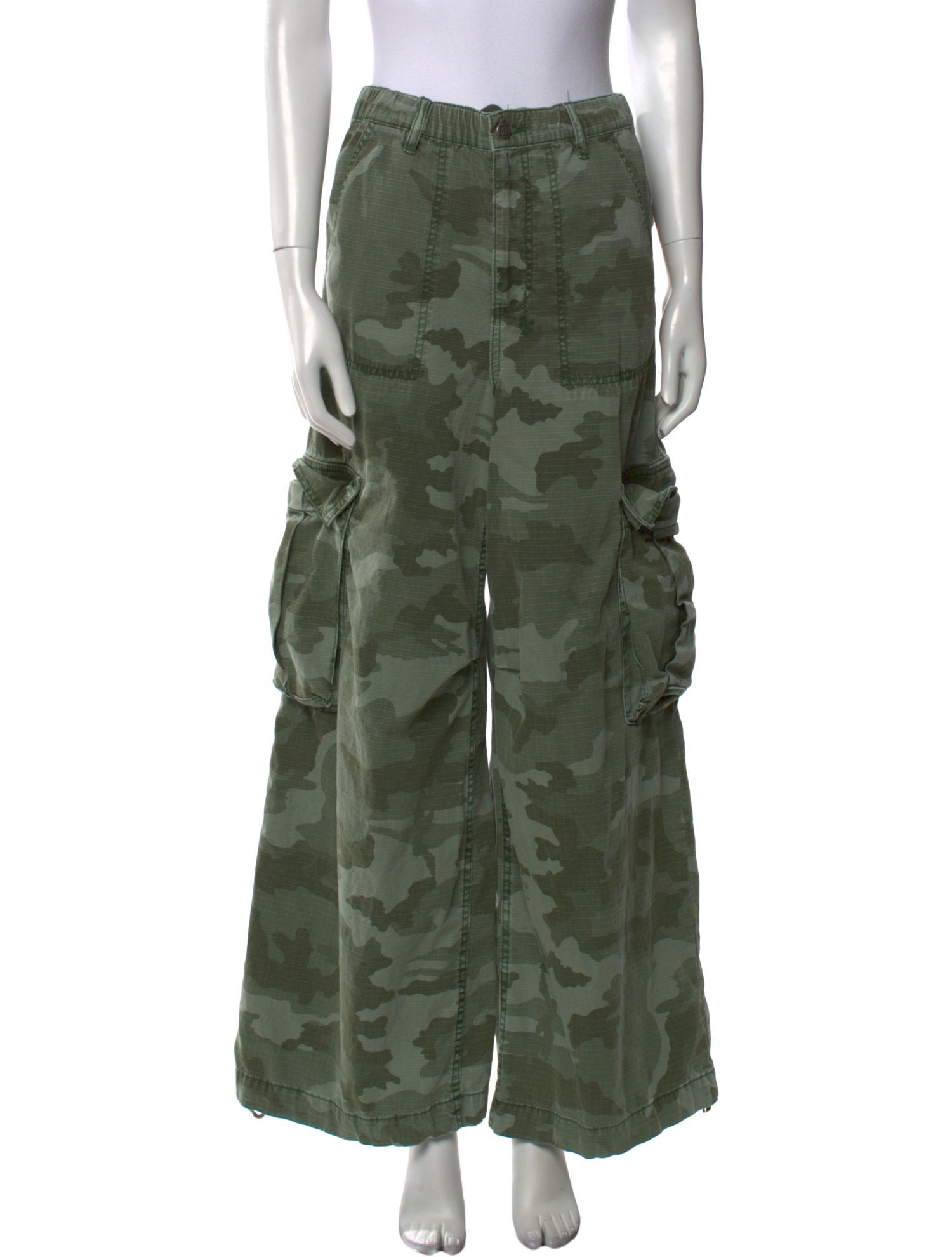 Ksubi Camouflage Print Wide Leg Pants