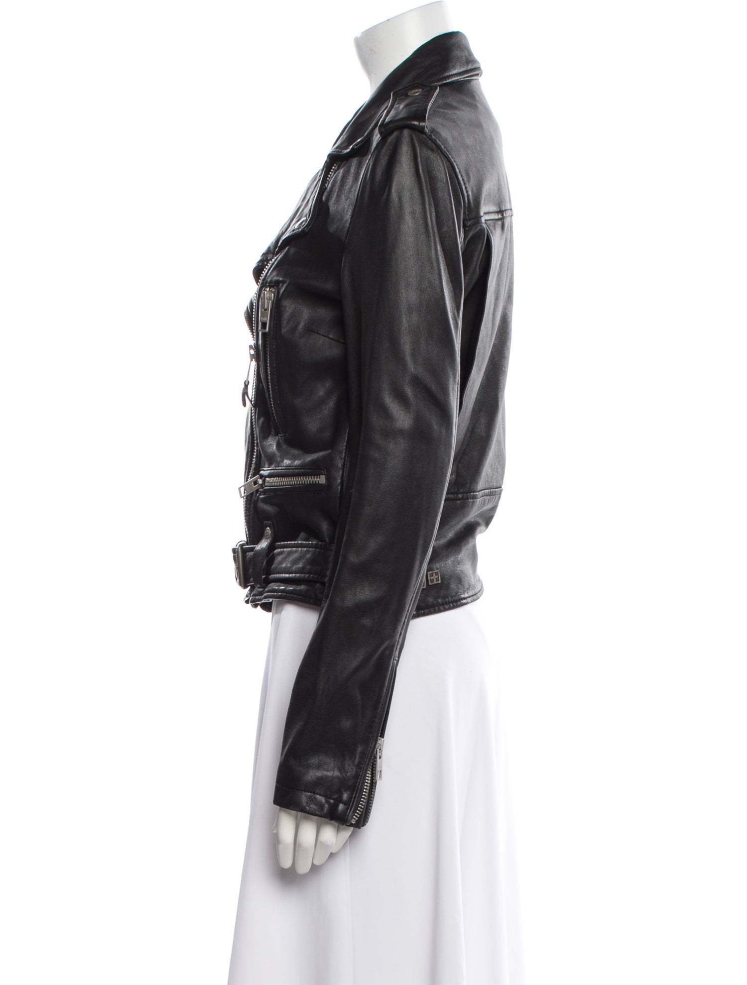 Ksubi Lamb Leather Biker Jacket