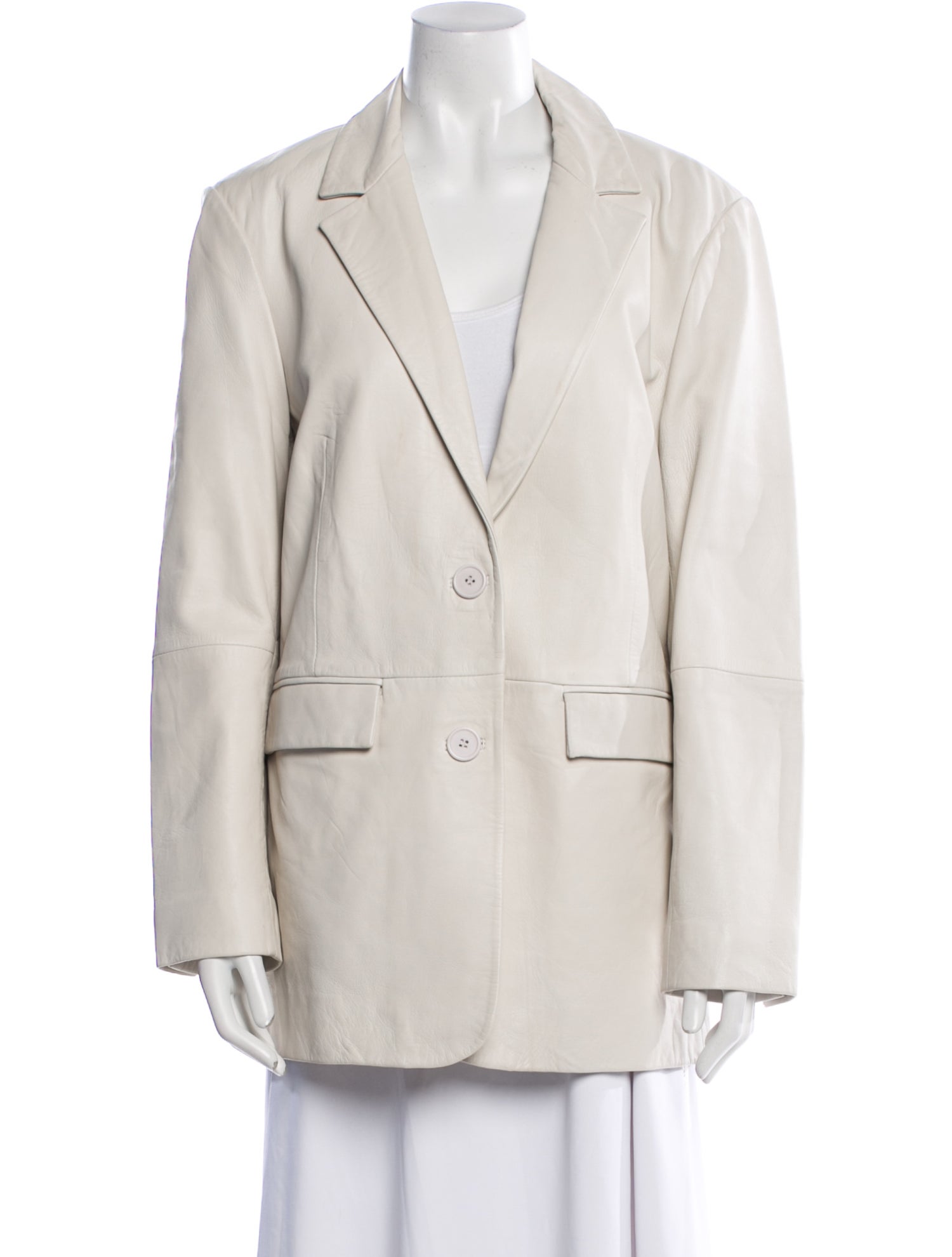 Ksubi Lamb Leather Blazer