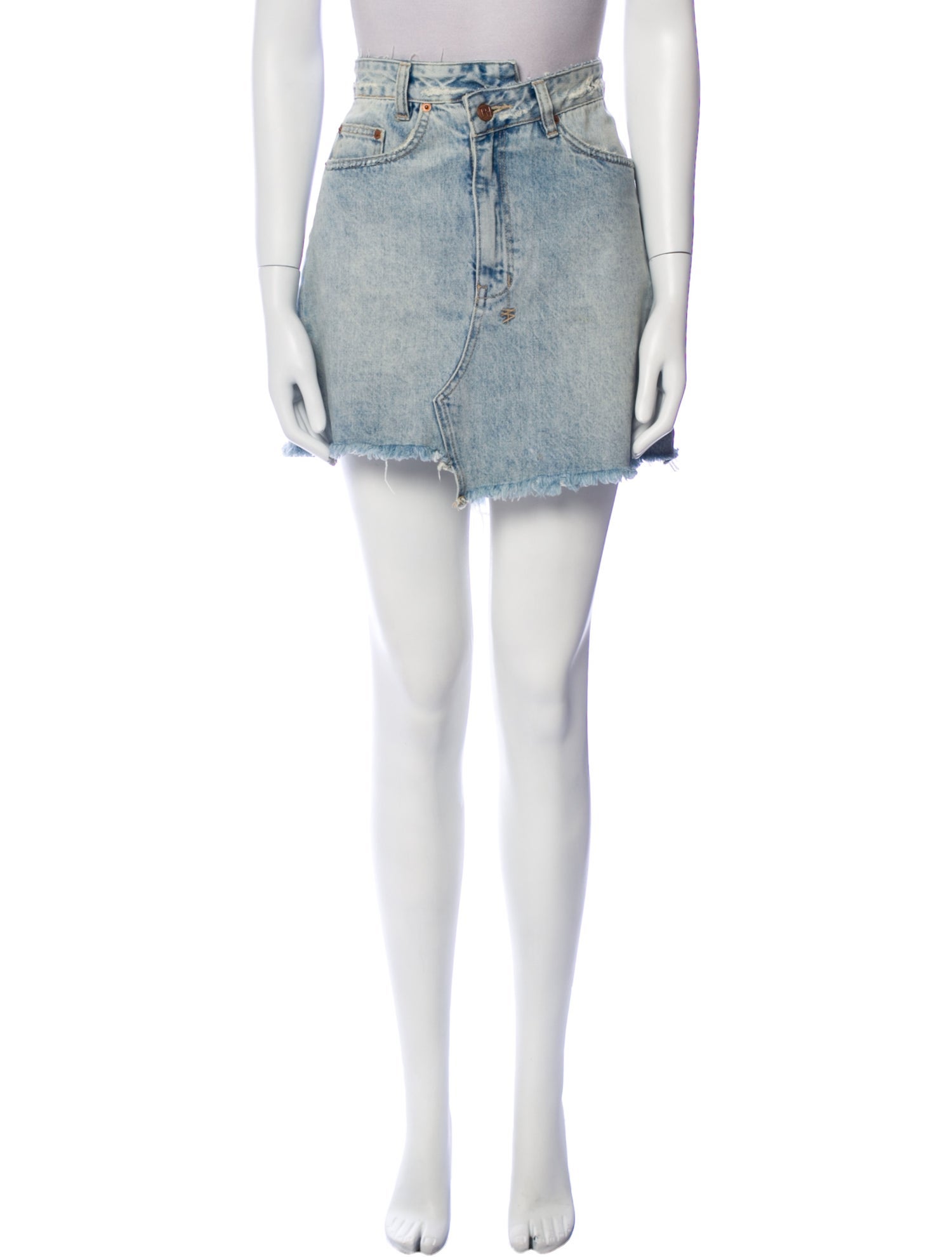 Ksubi Distressed Accents Mini Skirt