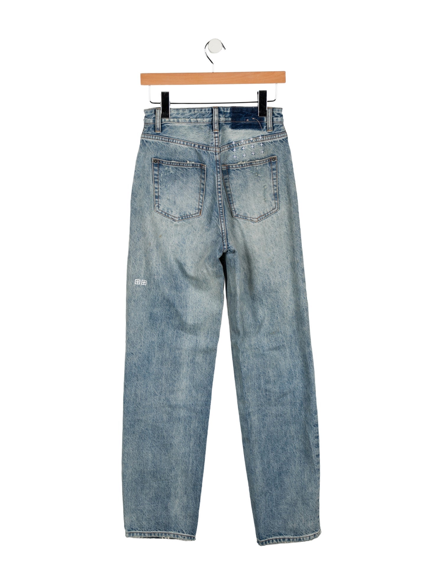 Ksubi High-Rise Straight Leg Jeans