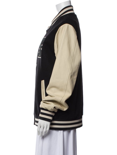 Ksubi Wool Graphic Print Bomber Jacket