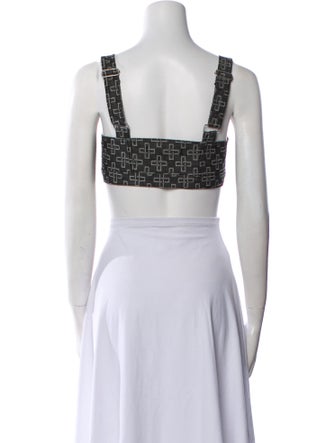 Ksubi Square Neckline Sleeveless Crop Top