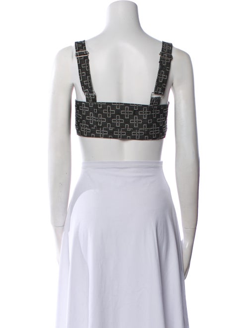 Ksubi Square Neckline Sleeveless Crop Top