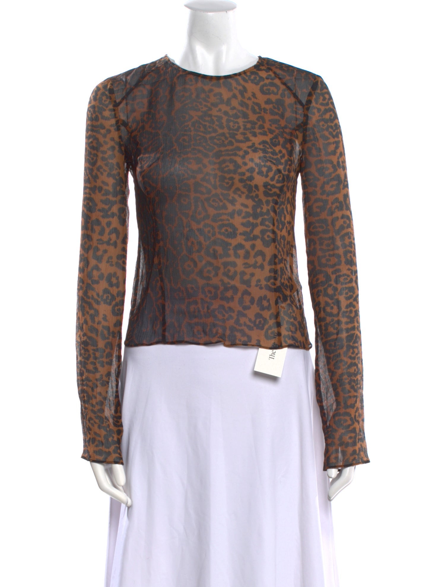 Ksubi Silk Animal Print Top