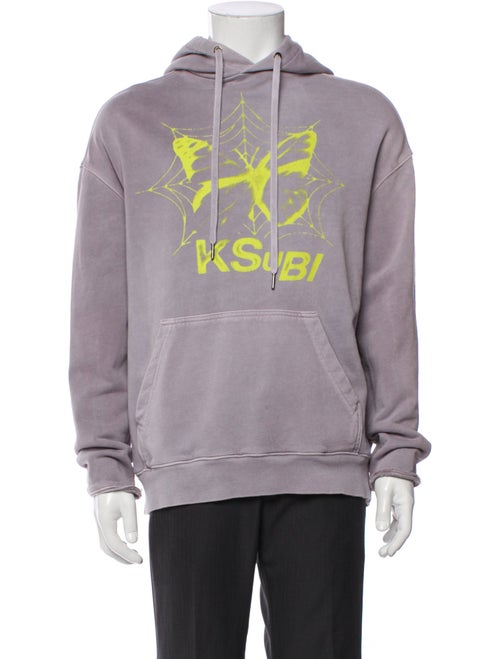 Ksubi Graphic Print Mock Neck Hoodie