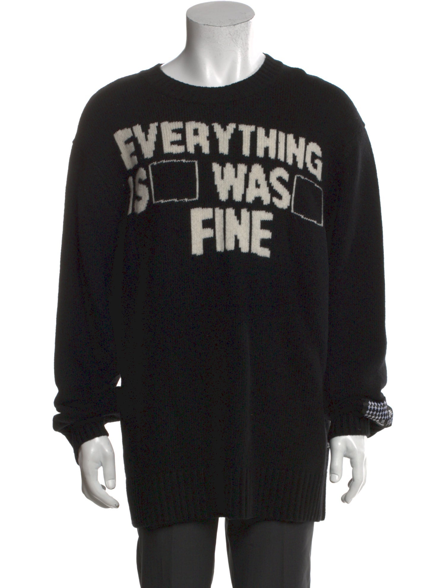 Ksubi Lambswool Graphic Print Pullover