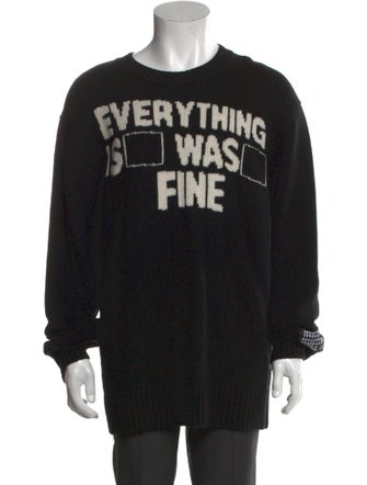 Ksubi Lambswool Graphic Print Pullover