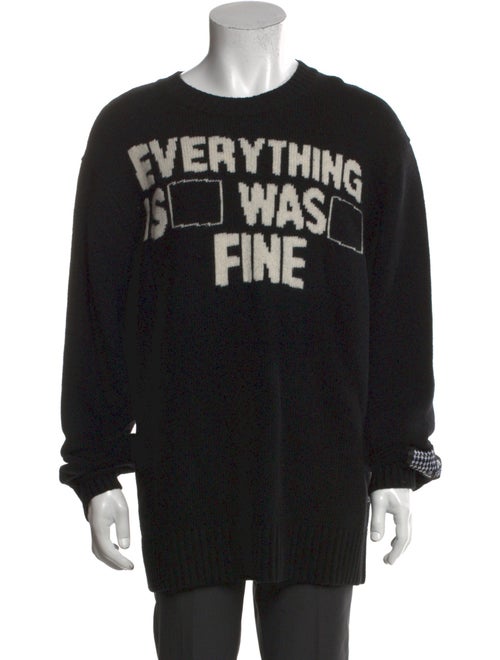 Ksubi Lambswool Graphic Print Pullover