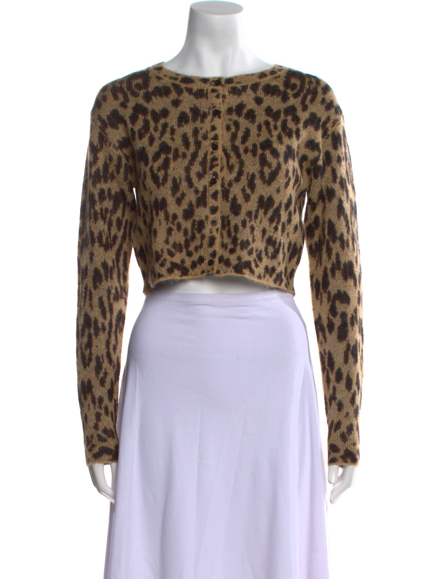 Ksubi Animal Print Bateau Neckline Sweater w/ Tags