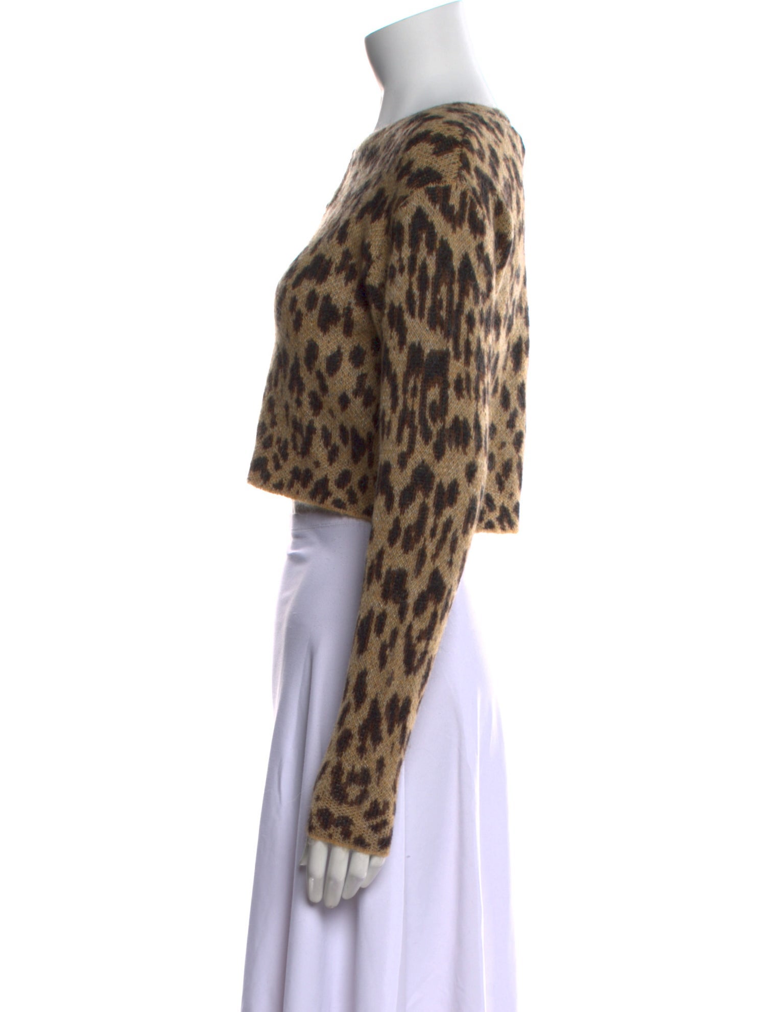 Ksubi Animal Print Bateau Neckline Sweater w/ Tags