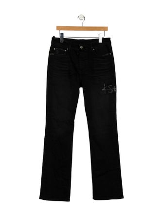 Ksubi Mid-Rise Wide Leg Jeans