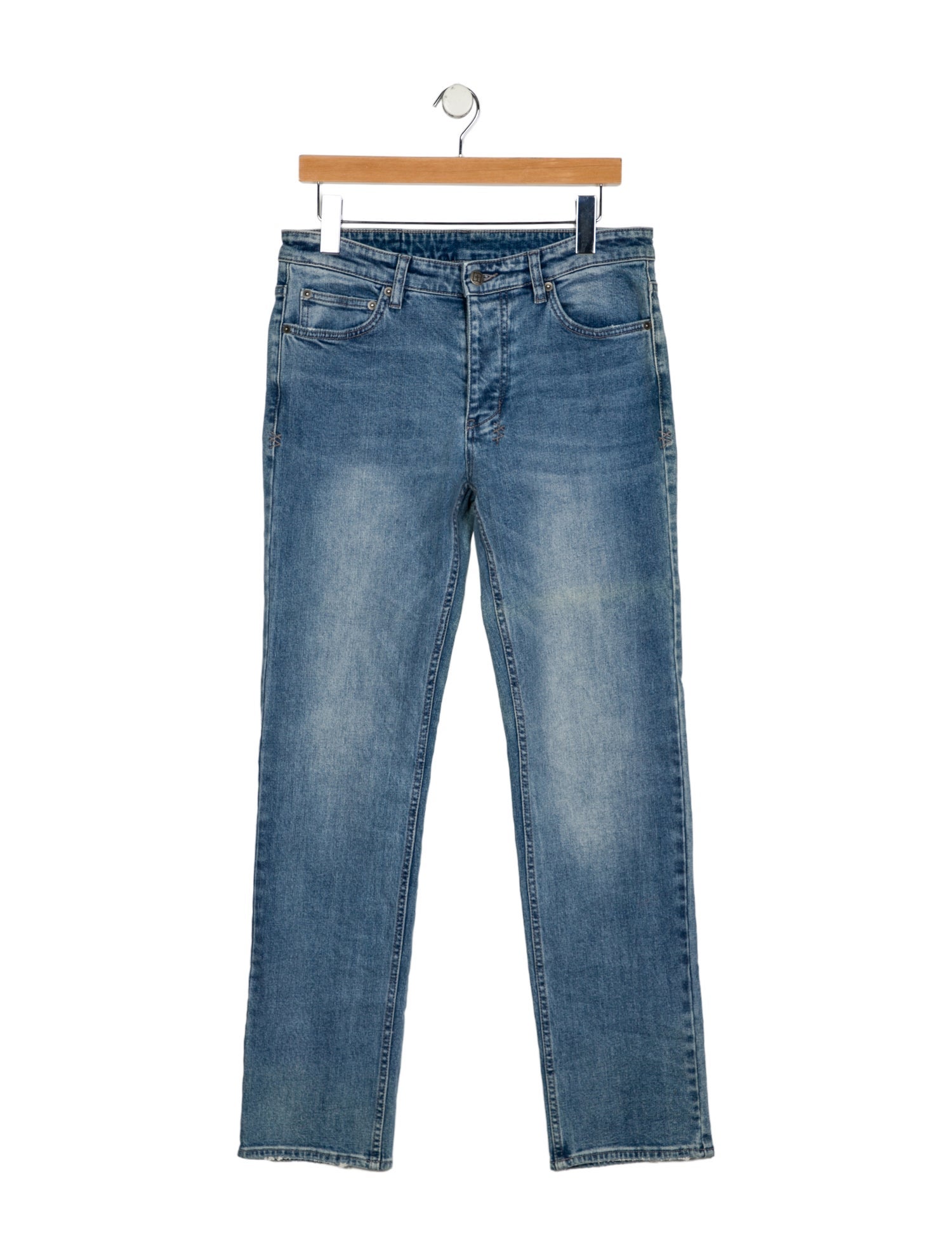 Ksubi Mid-Rise Straight Leg Jeans
