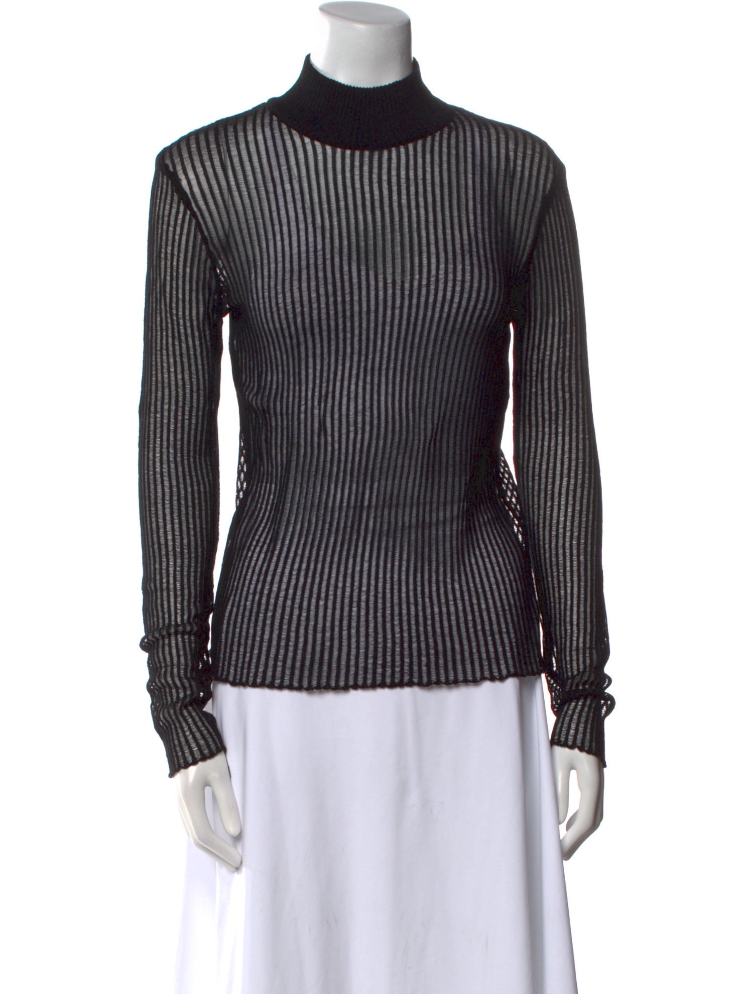 Ksubi Striped Turtleneck Top