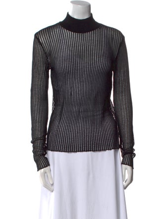 Ksubi Striped Turtleneck Top