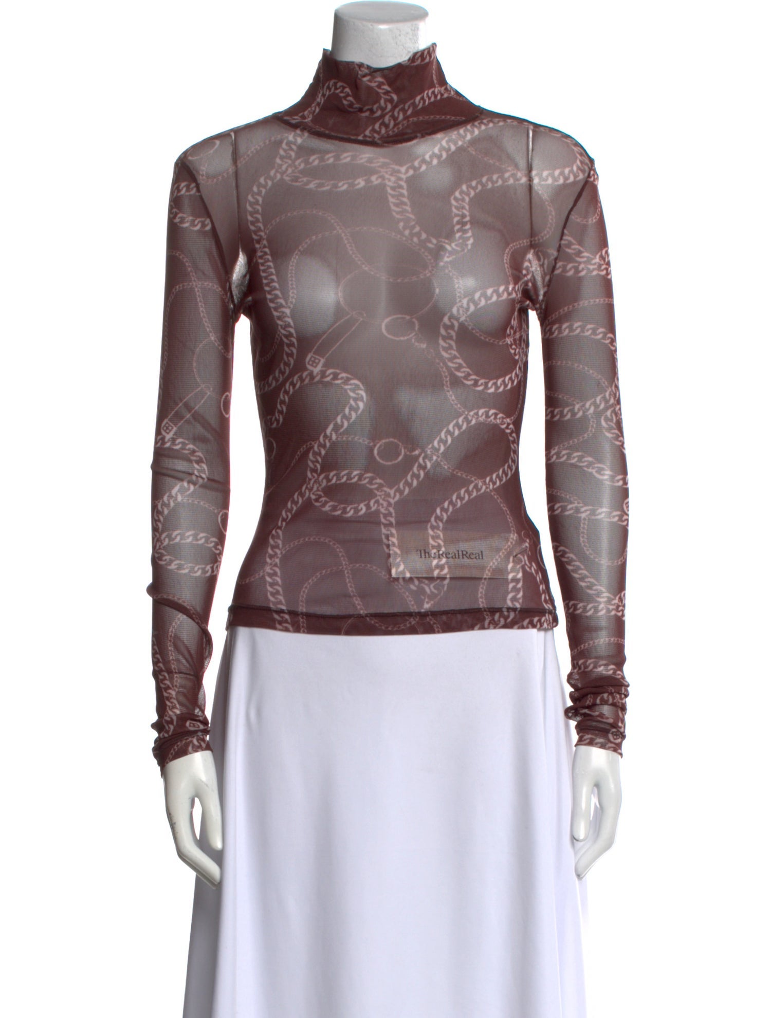 Ksubi Printed Turtleneck Top