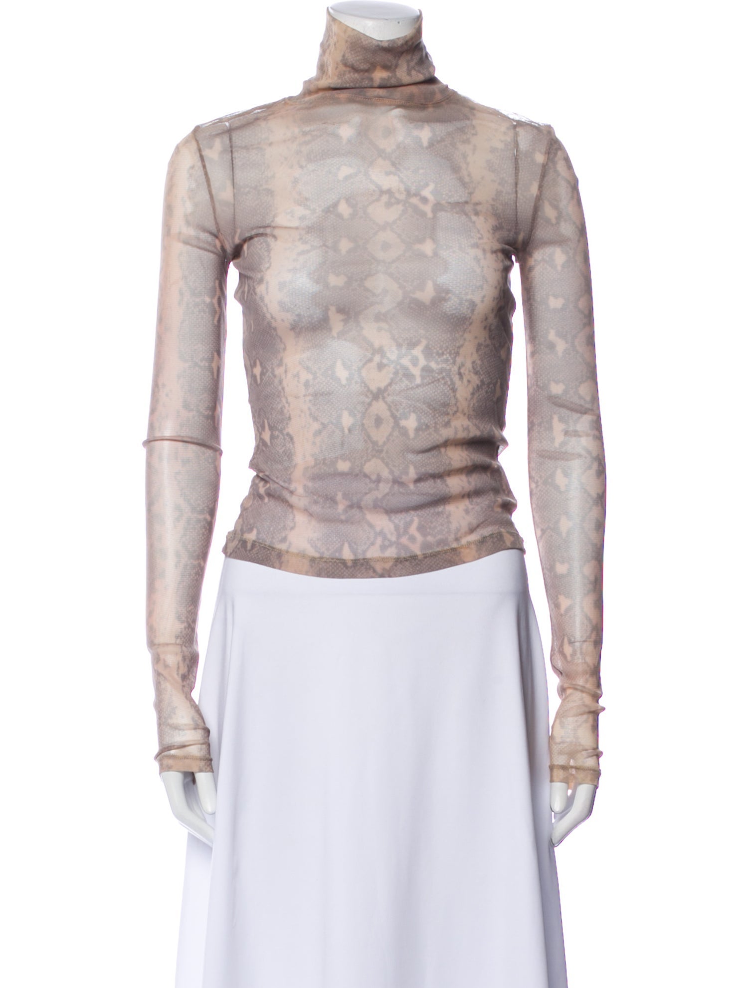 Ksubi Mesh Lace Pattern Top