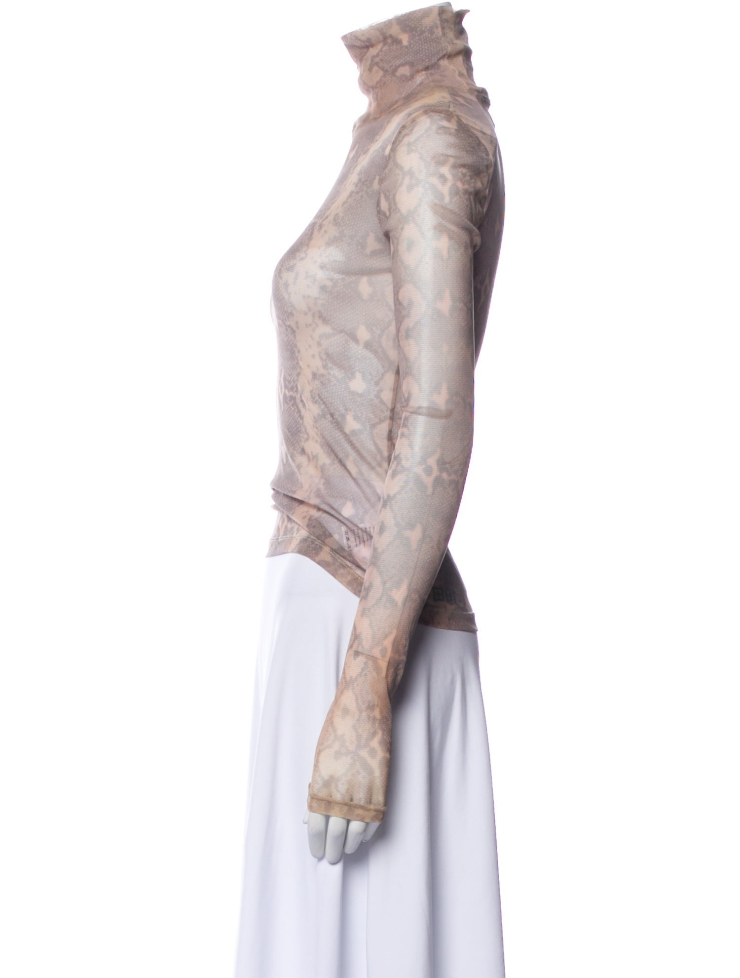 Ksubi Mesh Lace Pattern Top