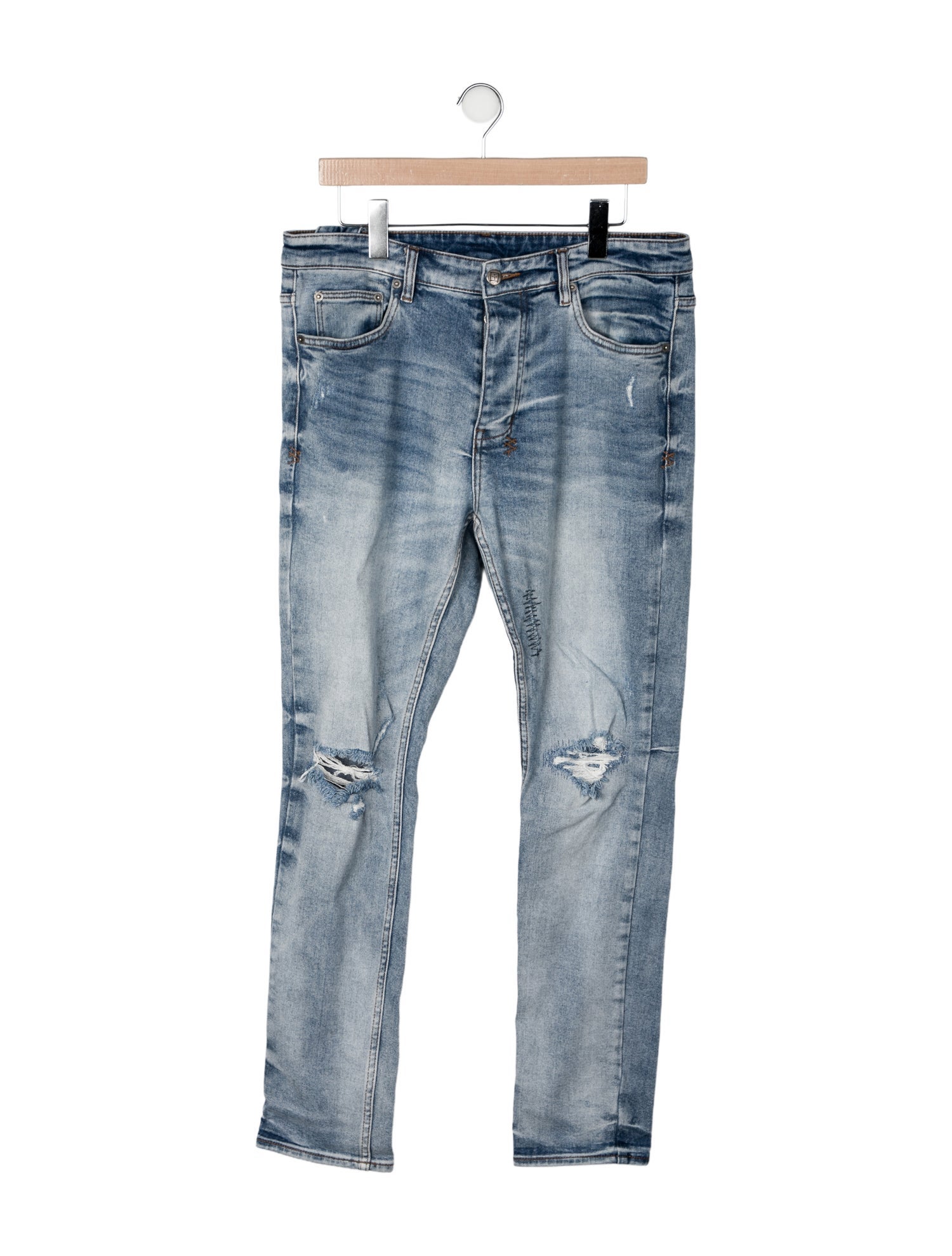 Ksubi Mid-Rise Straight Leg Jeans