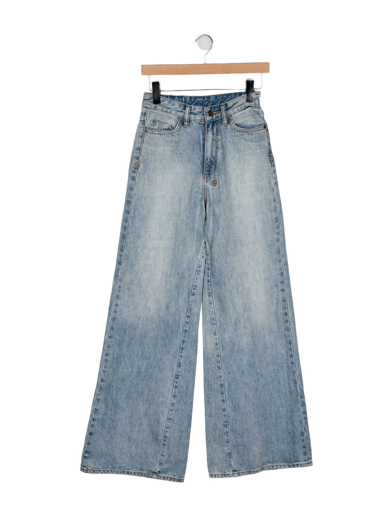 Ksubi Mid-Rise Wide Leg Jeans