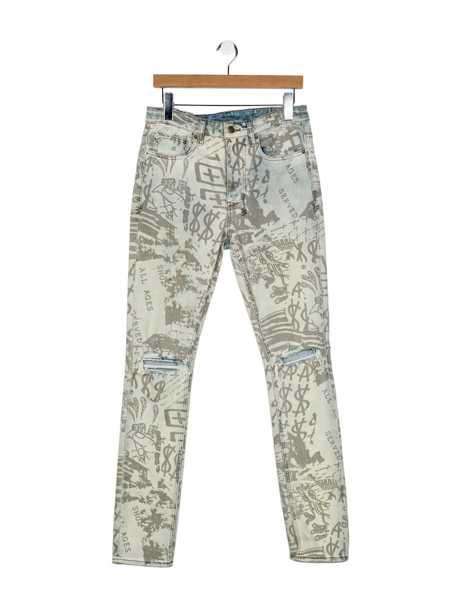 Ksubi Mid-Rise Straight Leg Jeans