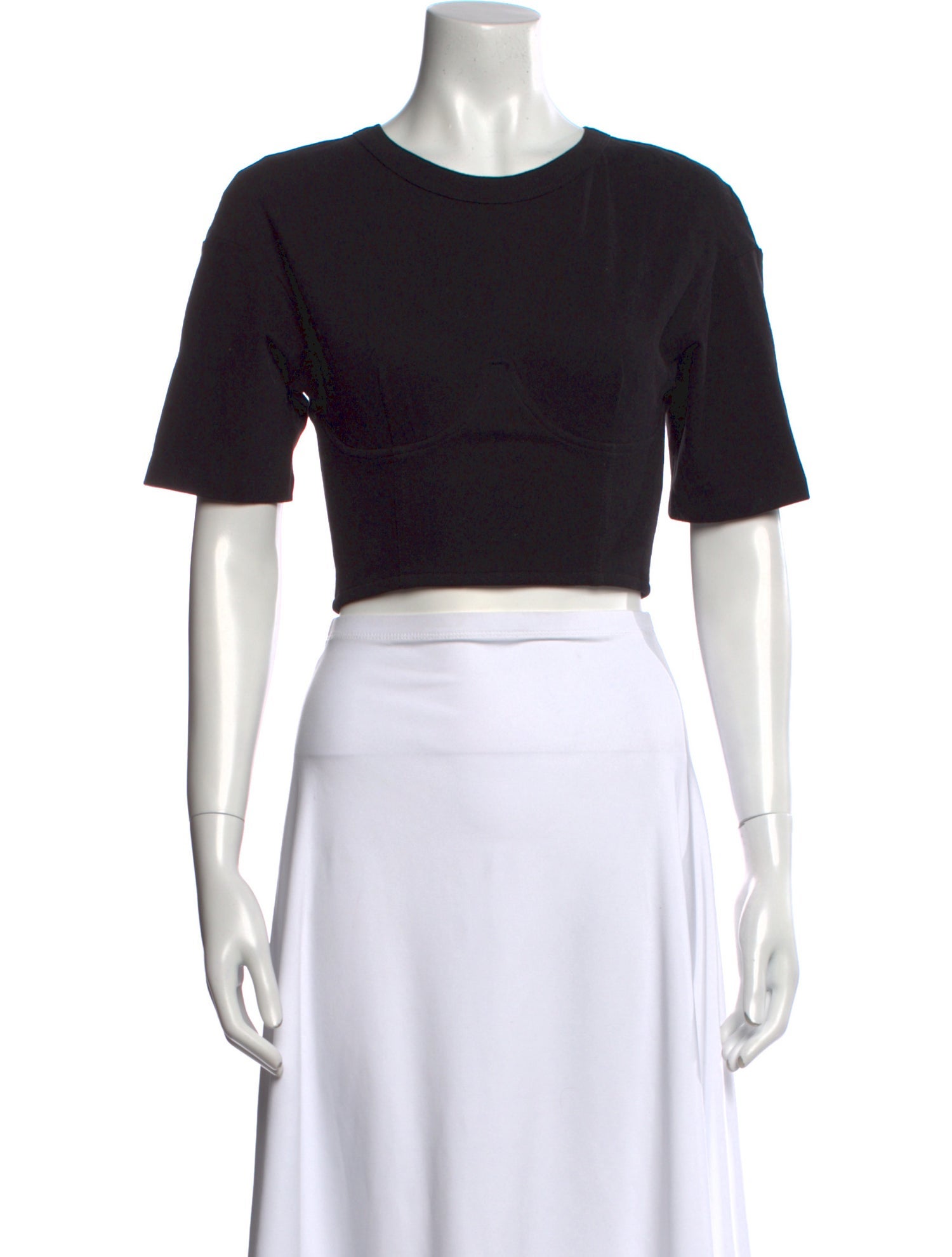 Ksubi Crew Neck Short Sleeve Crop Top