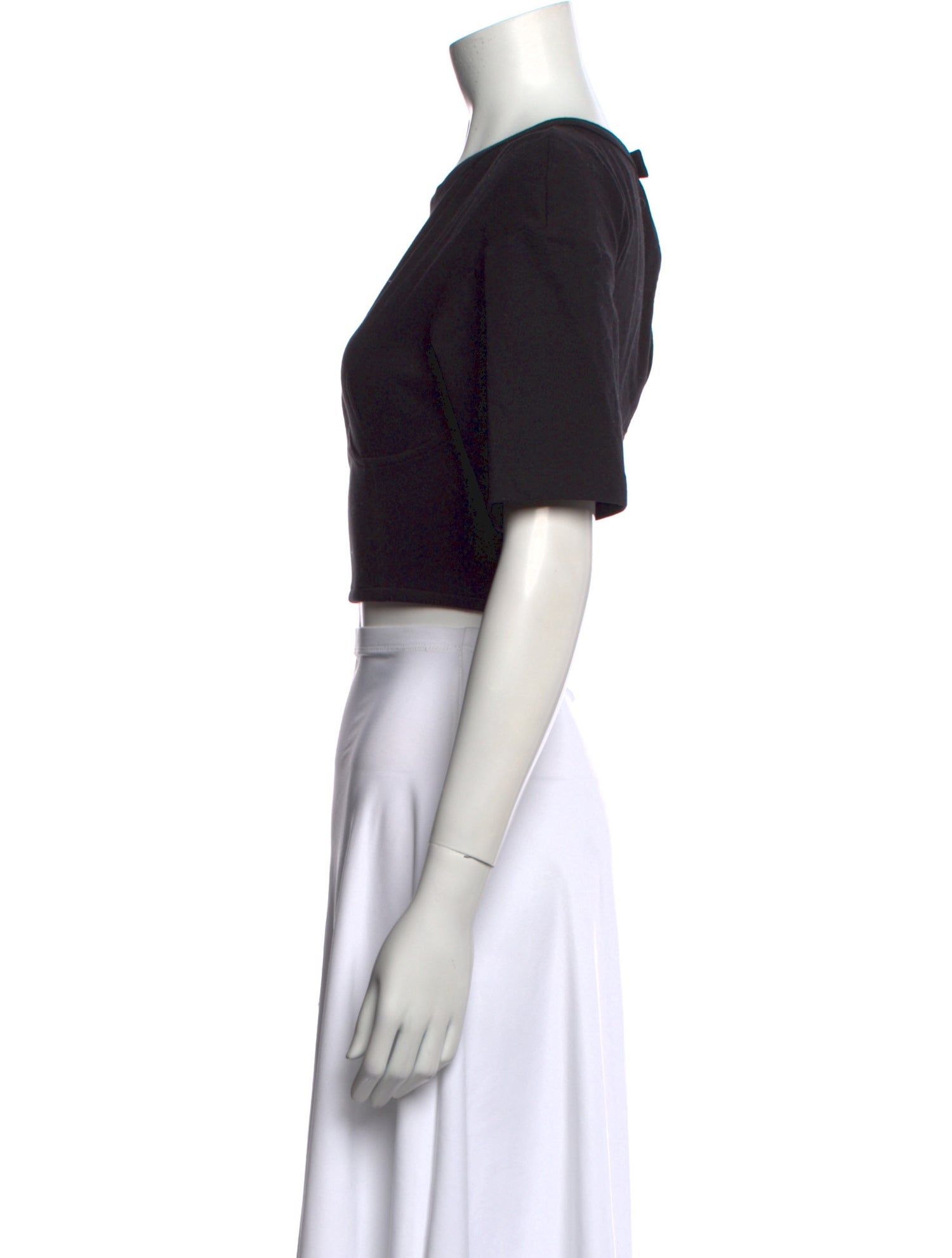 Ksubi Crew Neck Short Sleeve Crop Top