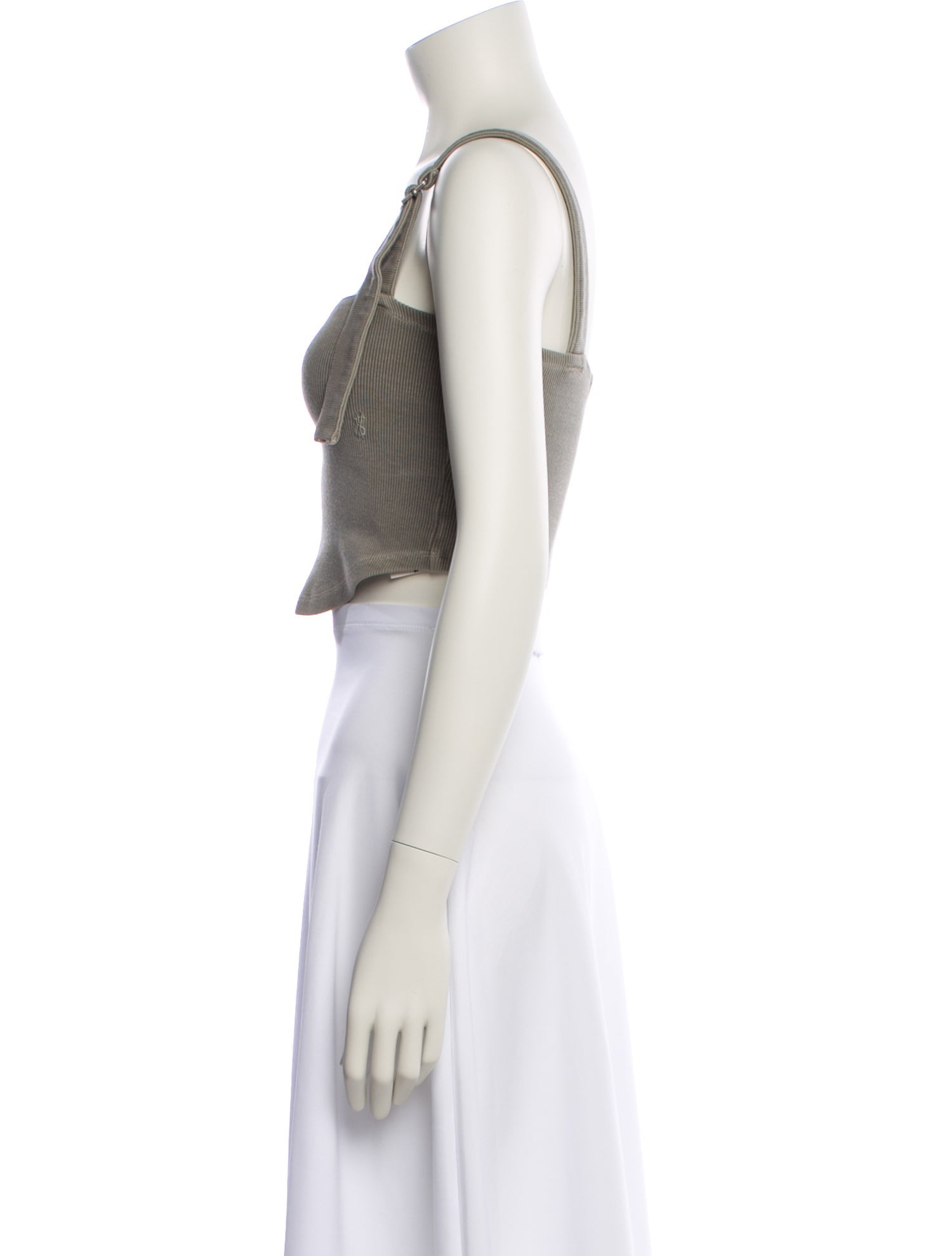 Ksubi Square Neckline Sleeveless Crop Top