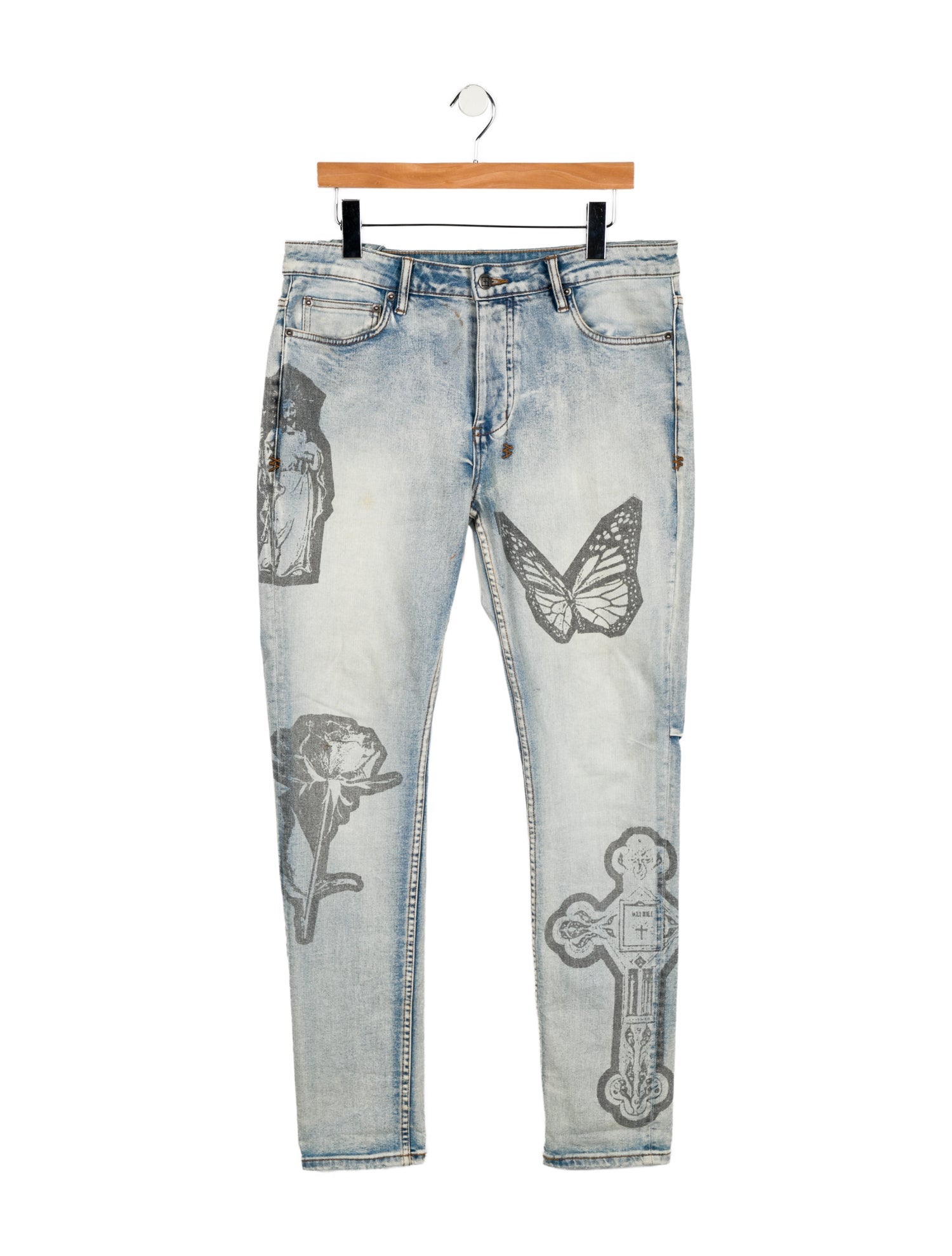 Ksubi High-Rise Straight Leg Jeans