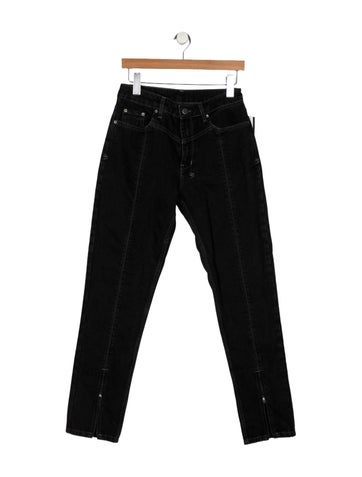 Pre-owned Ksubi Mid-rise Skinny Leg Jeans In Black