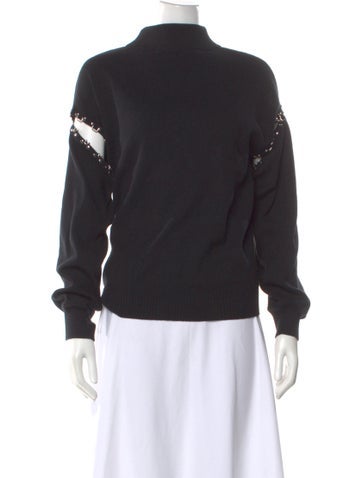 Pre-owned Ksubi Mock Neck Sweater In Black