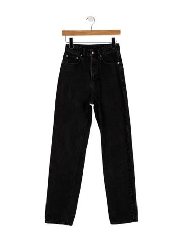 Pre-owned Ksubi High-rise Straight Leg Jeans In Blue