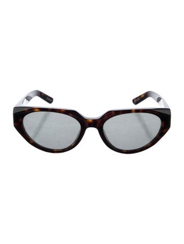 Pre-owned Ksubi Cat-eye Tinted Sunglasses In Brown
