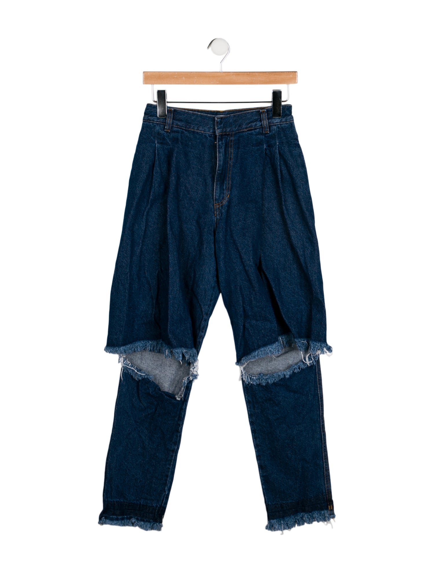 Ksenia Schnaider High-Rise Straight Leg Jeans