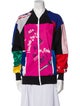 Ksenia Schnaider Colorblock Pattern Bomber Jacket