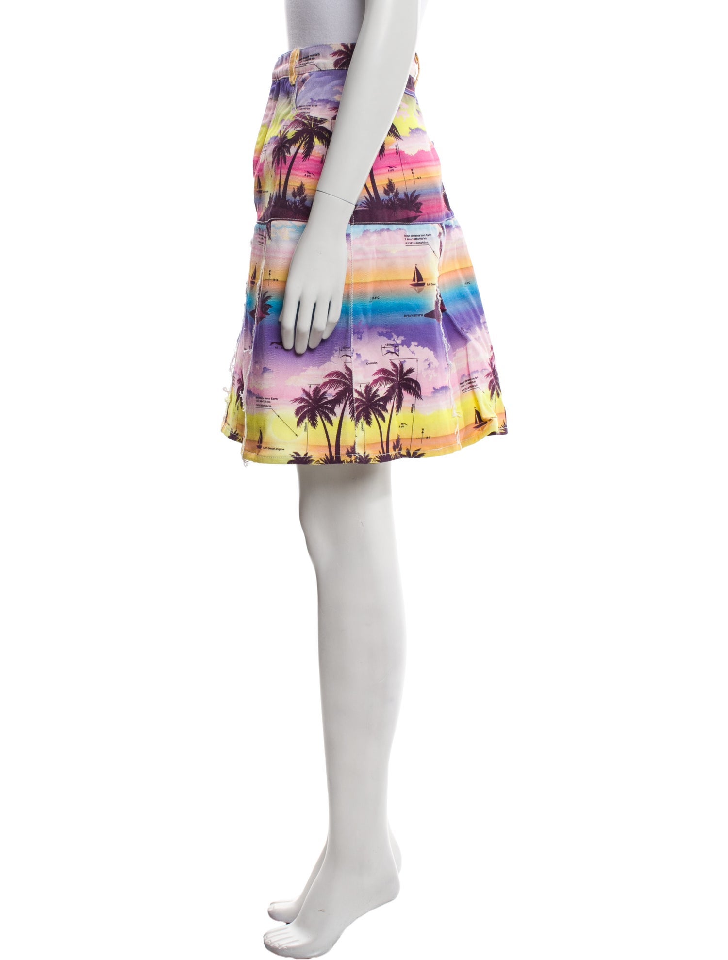 Ksenia Schnaider Printed Knee-Length Skirt