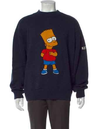KITH x Simpsons Graphic Print Crew Neck Pullover