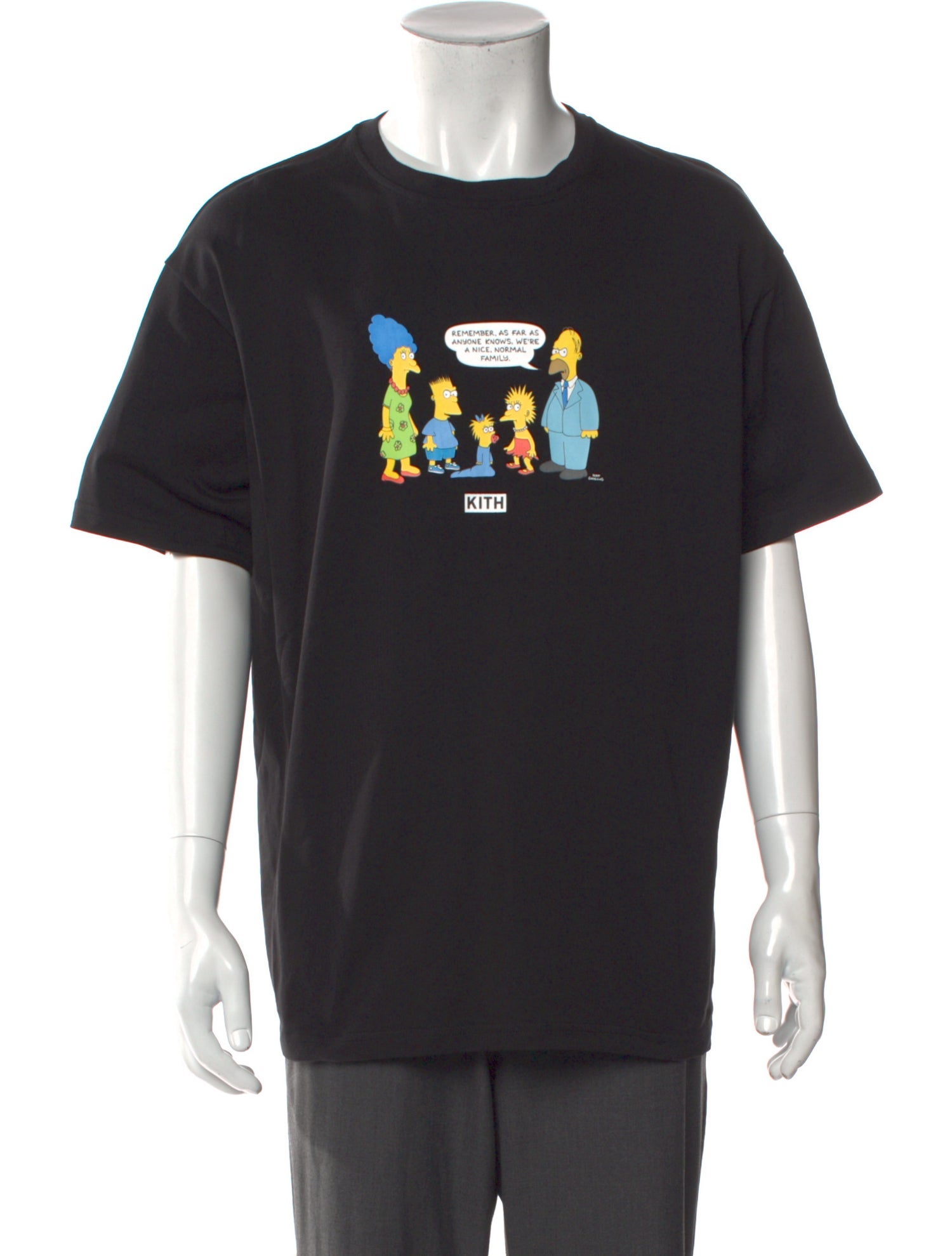 KITH x Simpsons Graphic Print Crew Neck T-Shirt