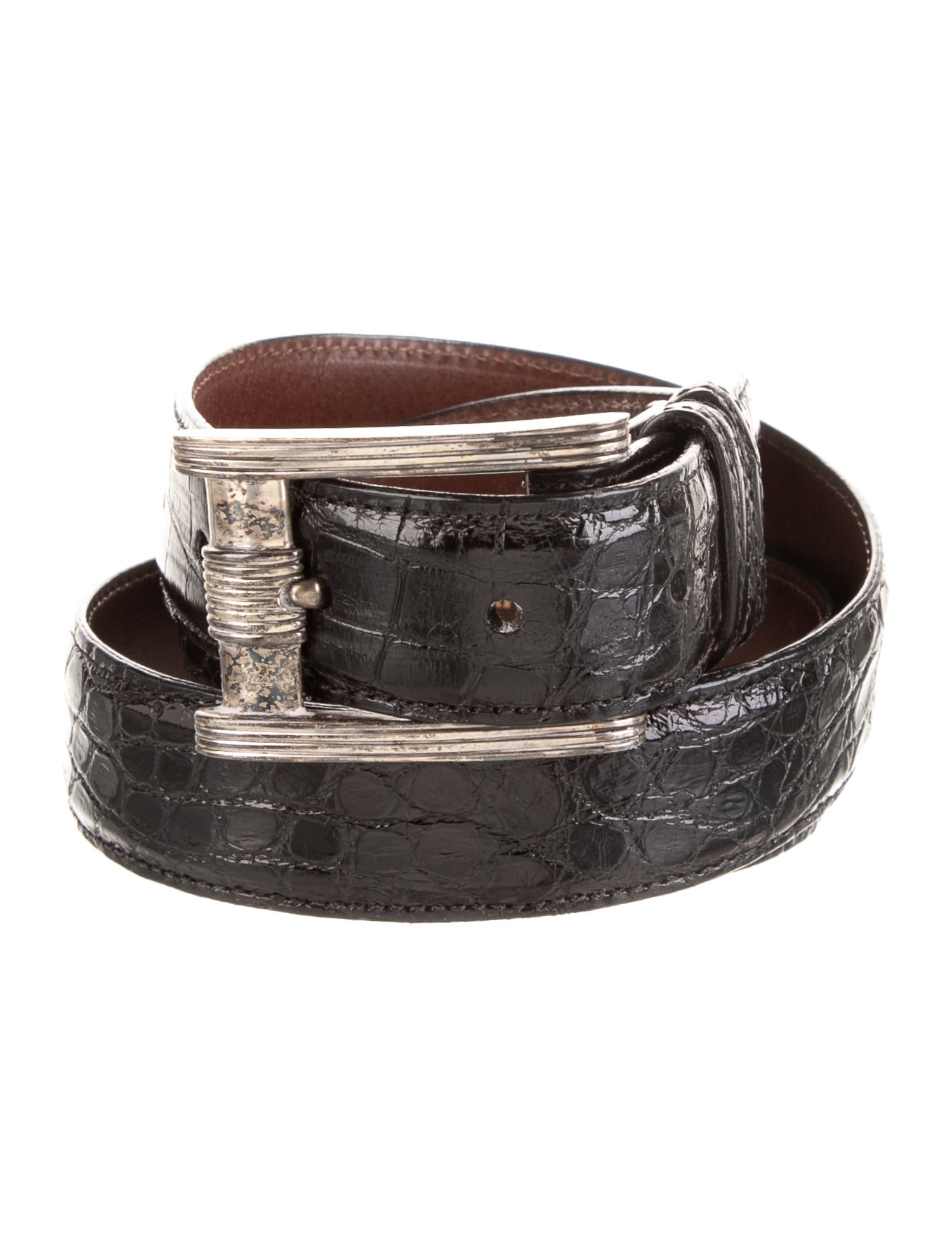 kleinberg sherrill Skinny Alligator Belt