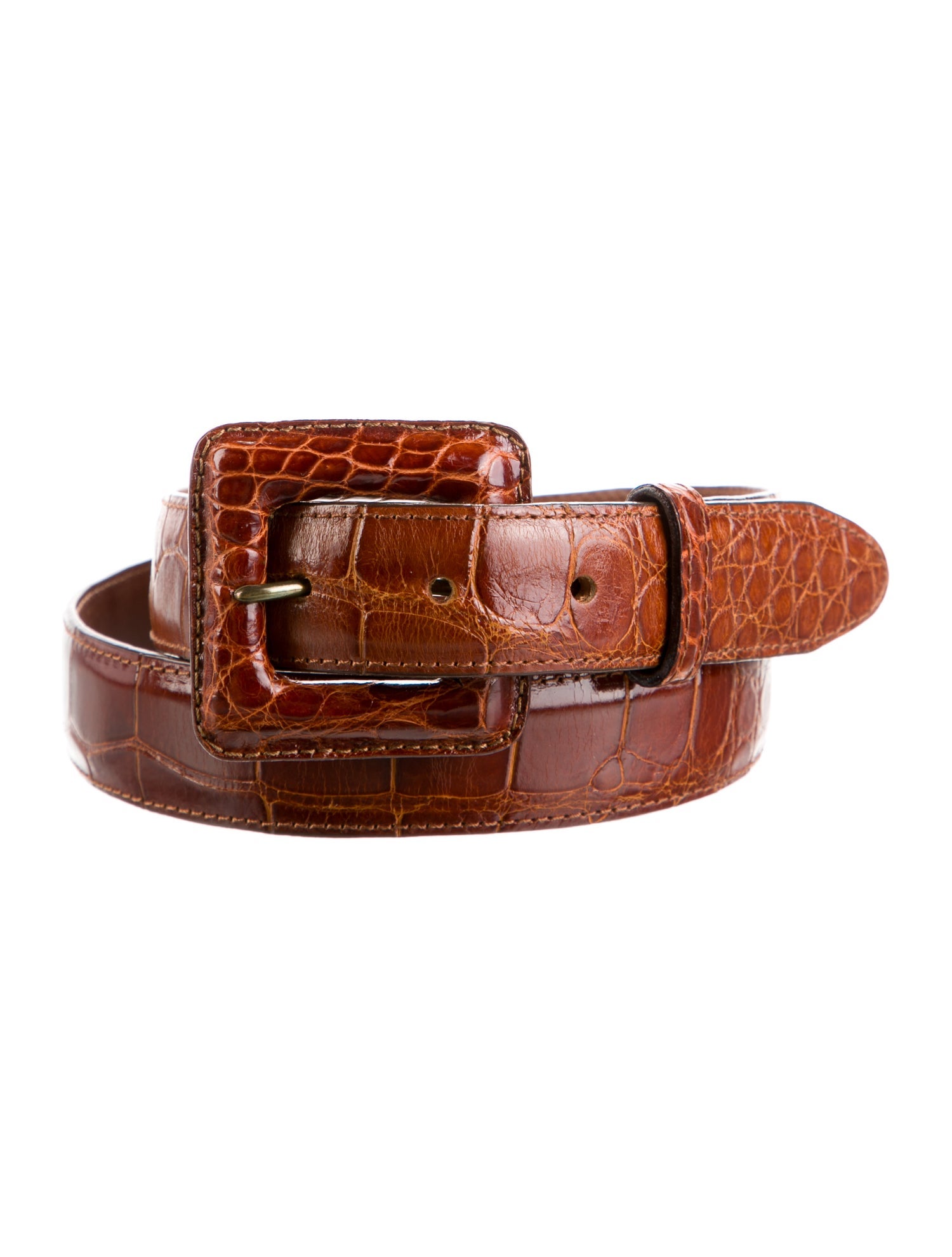 kleinberg sherrill Skinny Alligator Belt