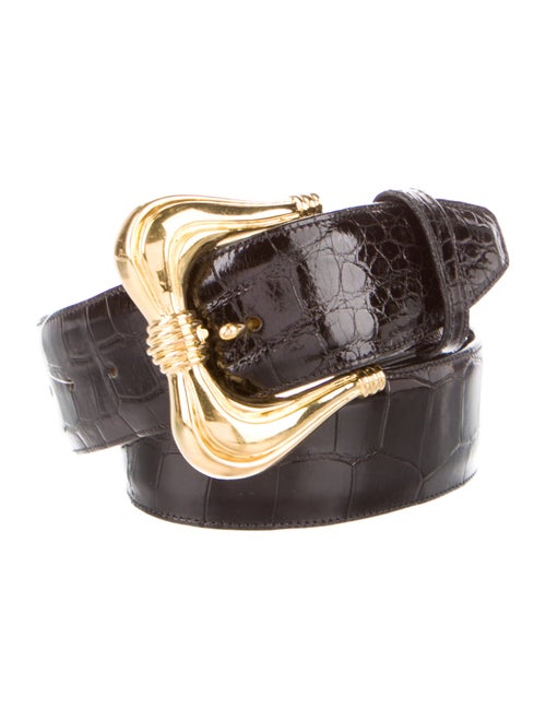 kleinberg sherrill Alligator Waist Belt