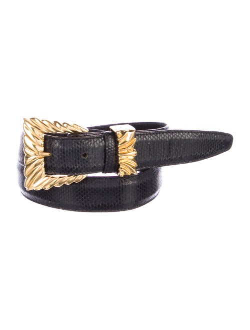 kleinberg sherrill Skinny Snakeskin Belt Kit
