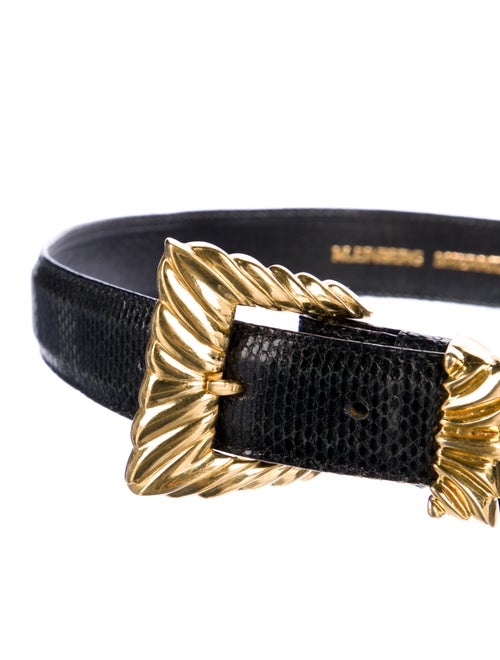 kleinberg sherrill Skinny Snakeskin Belt Kit