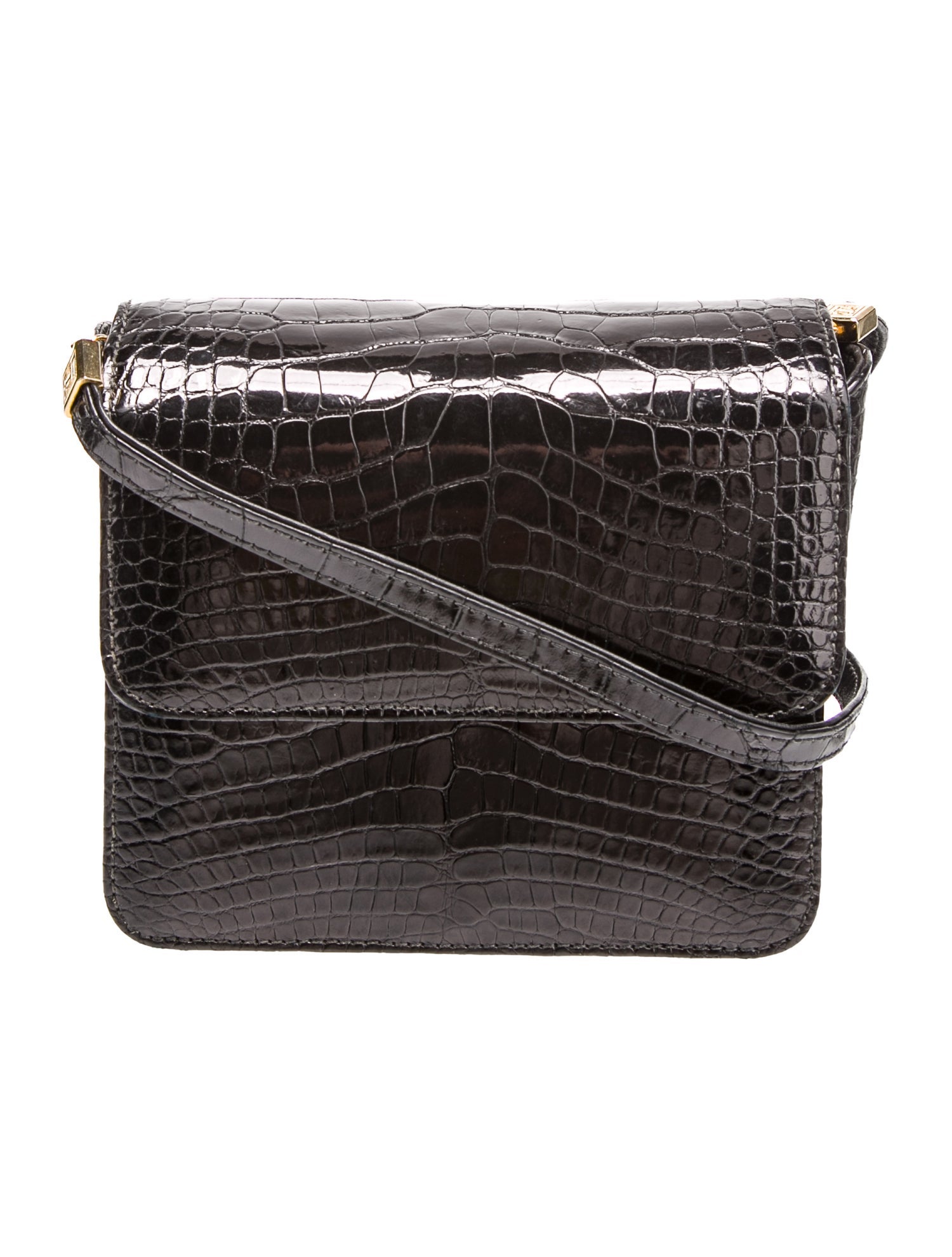 kleinberg sherrill Patent Leather Crossbody Bag Vintage