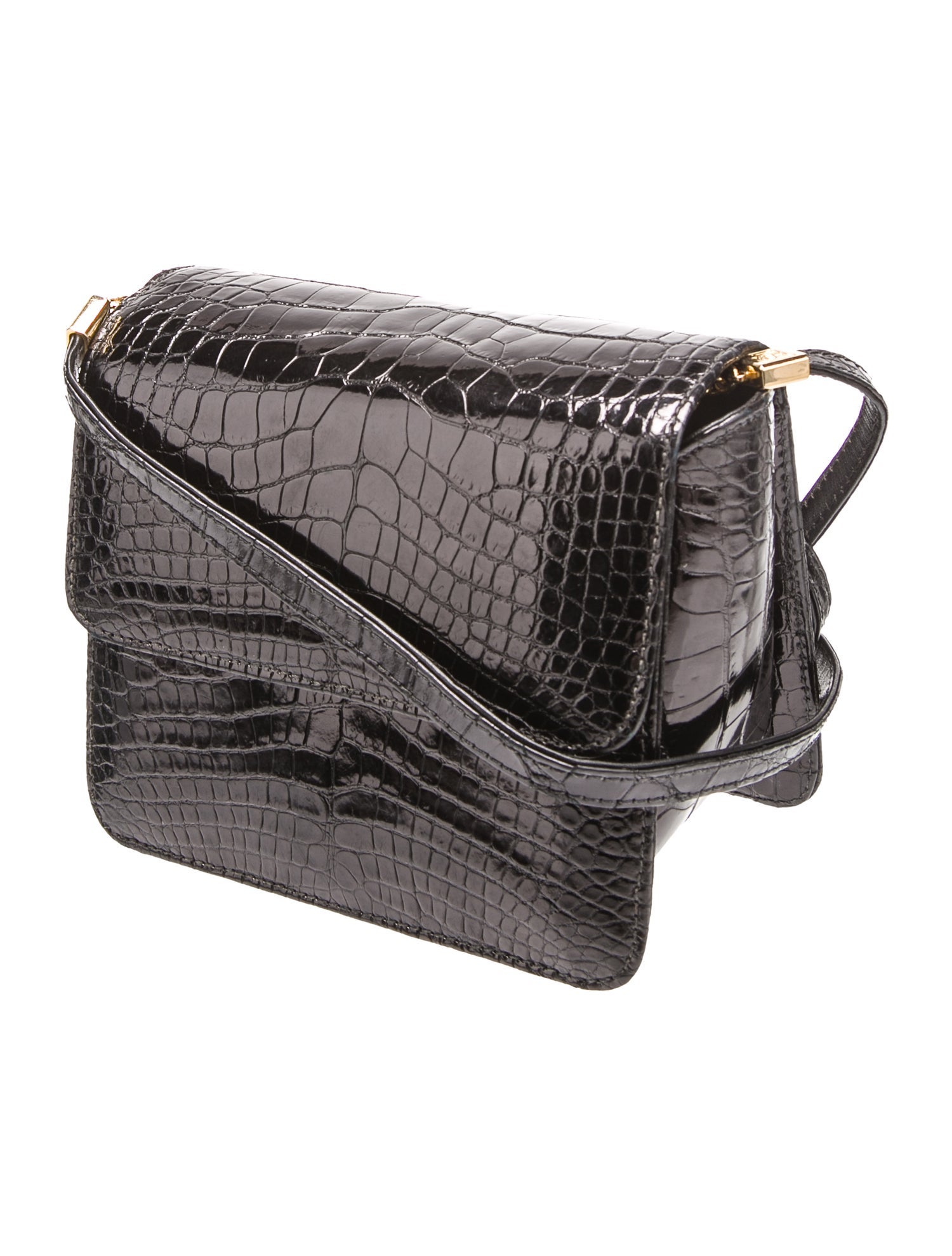 kleinberg sherrill Patent Leather Crossbody Bag Vintage