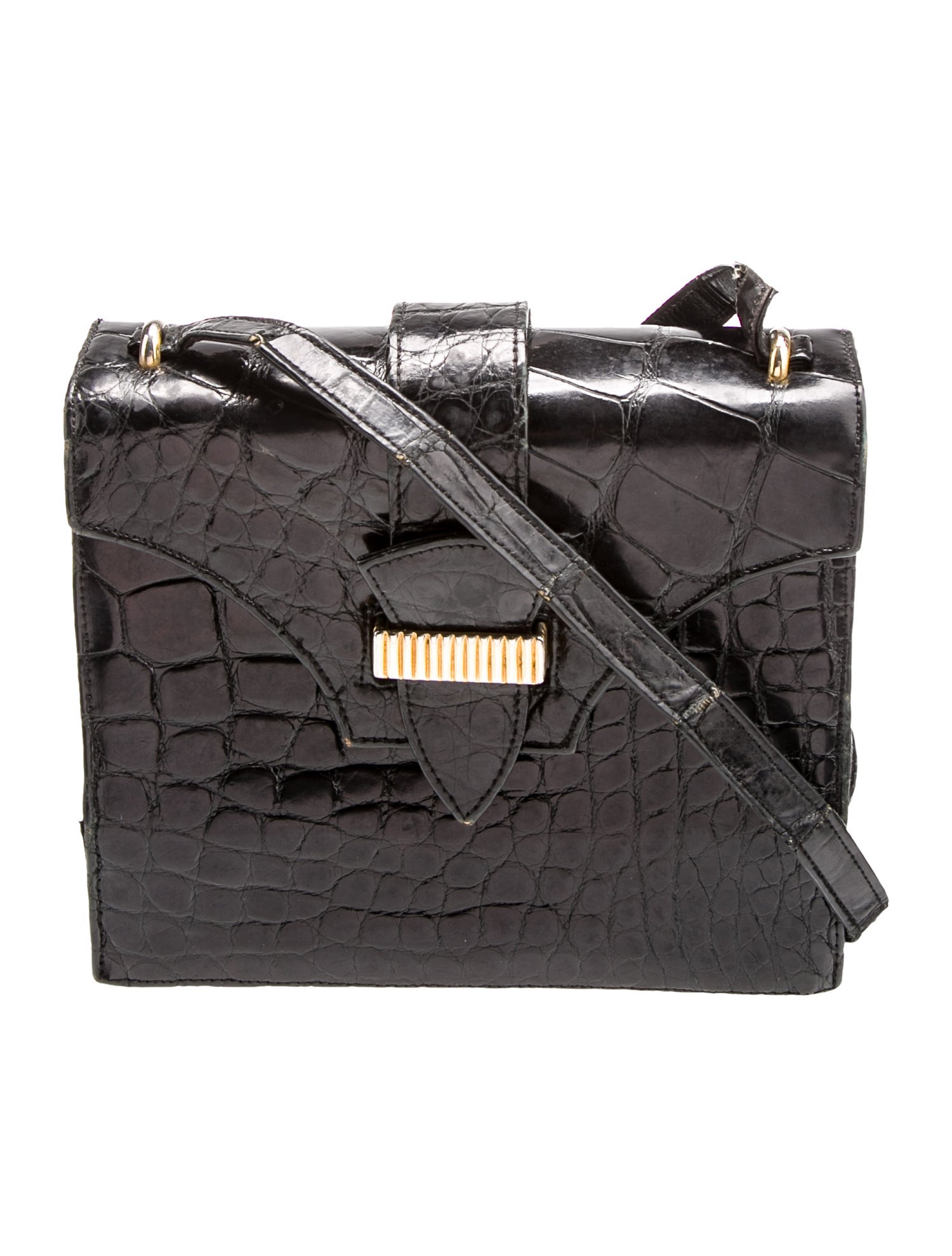 kleinberg sherrill Patent Leather Crossbody Bag Vintage